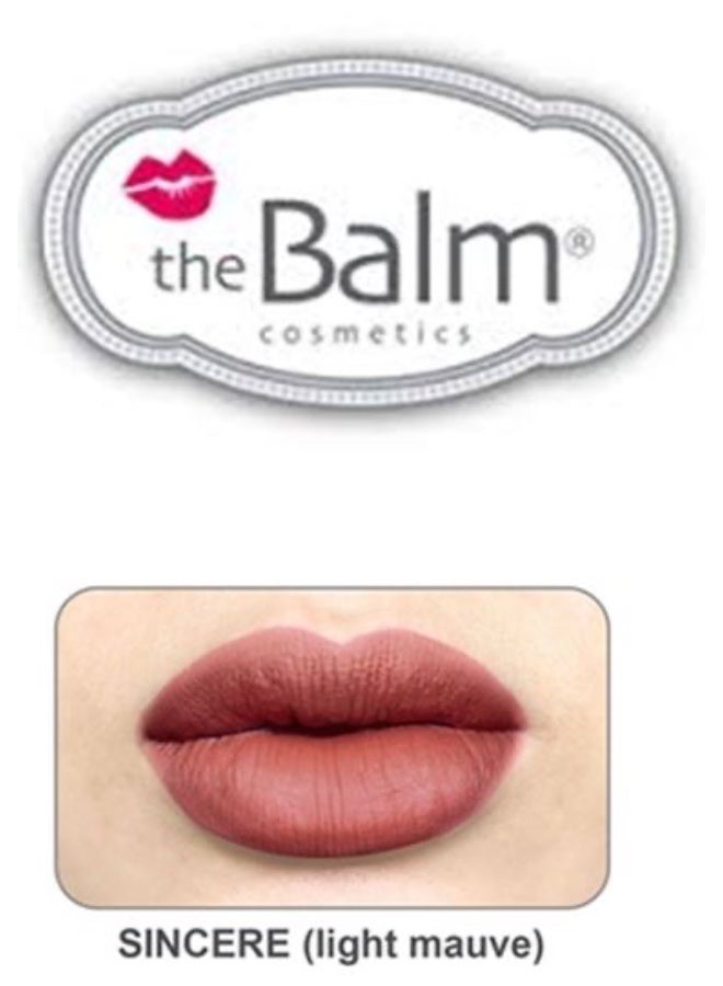 theBalm Meet Matt(e) Hughes®, Long-Lasting Liquid Lipstick, Sincere, 0.25 fl oz (7.4 ml)Sincere 100% genuine product - Image 1